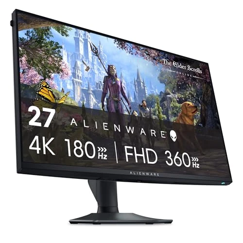 Offre limitée : Alienware AW2725QF 27" 4K UHD (3840x2160) Écran PC Gaming, 360Hz, Fast IPS, 0.5ms, Compatible NVIDIA G-Sync, 95% DCI-P3, HDR600, Dolby Vision, USB-C, DisplayPort, 2X HDMI, 4X USB, Garantie 3 Ans de 569.60 EUR à 489.86 EUR (remise 14%)