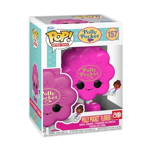 Funko Pop! Vinyl: Polly Pocket Shell Pocket - Flower Shell - Rosa - Figura in Vinile da Collezione - Idea Regalo - Merchandising Ufficiale - Giocattoli per Bambini e Adulti - Ad Icons Fans