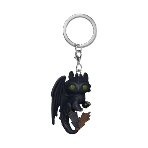 Funko POP! Keychain: How to Train your Dragon - Live Action - Toothless - Figura in vinile da collezione - Idea regalo - Prodotto ufficiale - Giocattoli per bambini e adulti