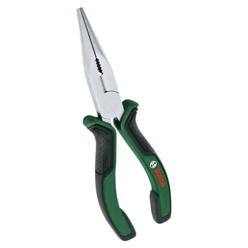 Limited-time offer: Bosch Long Nose Pliers 180mm/7" (Precise, Durable Long Nose Pliers; Induction Heated Cutting Edge; Nickel-Plated Surface; Ergonomic Softgrip) from 12.00 £ to 12.00 £ (save 0.00%)