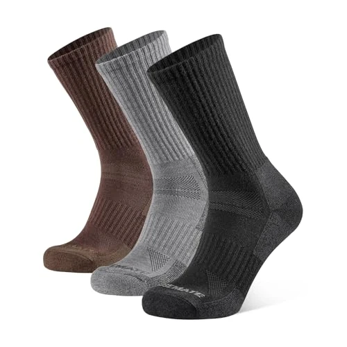Limited offer: CLOSEMATE Mens Cushioned Walking Hiking Socks for Men Sports Anti Blister Sweat Wicking Boot Outdoor Work Running Merino Wool 3 Pairs from 18.06 EUR to 14.99 EUR (save 17%)