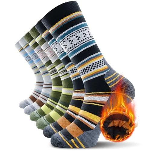 Offre limitee: TANSTC Chaussettes Homme Femme 39-42 Chaussette Antidérapante Respirant de Randonnée en Laine Mérinos, Chaussettes Hautes Sports Homme Femme, 3 Paires Multicolore de 29.99 EUR a 16.19 EUR (economie 46%)