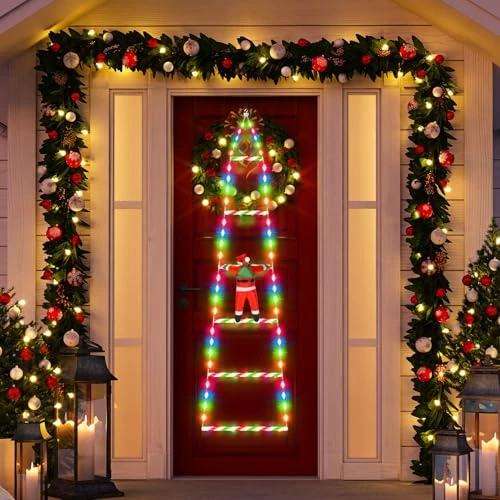 Offerta a tempo: SIVQIKE 98 Luci LED Fiabesche Babbo Natale 0.8M, Striscia Luminosa Natalizia con Timer e Memoria, 8 Modalità, Decorazione per Esterni, Interni, Finestre, Giardini, Balconi(RGB) - 50% da 19.99 € a 9.99 €