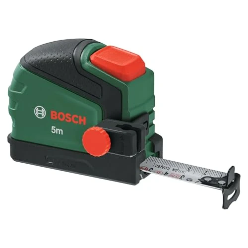Offre limitee: Bosch Mètre ruban 5 m, clip pr crayon (Auto Lock ; revêtu de nylon ; 22 mm large ; dépl. 2 m ; échelle métrique ; haute précis; crochet dou; clip ceint. métal; Softgrip) de 15.99 EUR a 11.99 EUR (economie 25%)