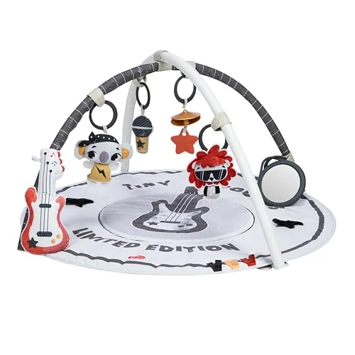 Zeitlich begrenztes Angebot: Tiny Love Roll With Me Gymini, groovige vom Rock'n'roll inspirierte Spielmatte Baby mit Musik, 0-36 Monate, Spieldecke Baby, 20 Aktivitäten, Musikmobile für unterwegs, verstellbare Bögen, Tiny Rockers von 108.99 € auf 34.99 € 