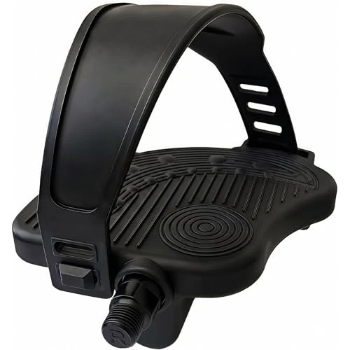Offerta a tempo: Coppia Pedali ciclocamera. Pedale per cyclette. Pedale ergonomico in nylon. Cinturino regolabile. Spinning bike. Pedale bici fitness. Pedali esercizio bicicletta. Filetto 1/2 o 9/16. Nero (Perno 12mm) - 58% da 19.15 € a 7.99 €