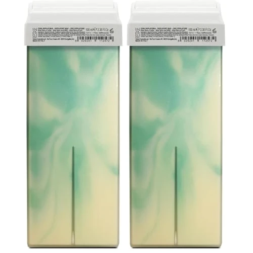 Offerta a tempo: RESTASE | Cera Depilatoria Liposolubile Roll On, Aloe Vera e latte, Tutti i Tipi di Pelle, 100 ml, Made in Italy (Confezione da 2) - 48% da 5.80 € a 3.00 €