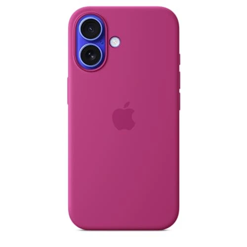Offerta a tempo: Apple Custodia MagSafe cover in silicone per iPhone 16 - Fucsia ​​​​​​​ - 55% da 59.00 € a 26.49 €