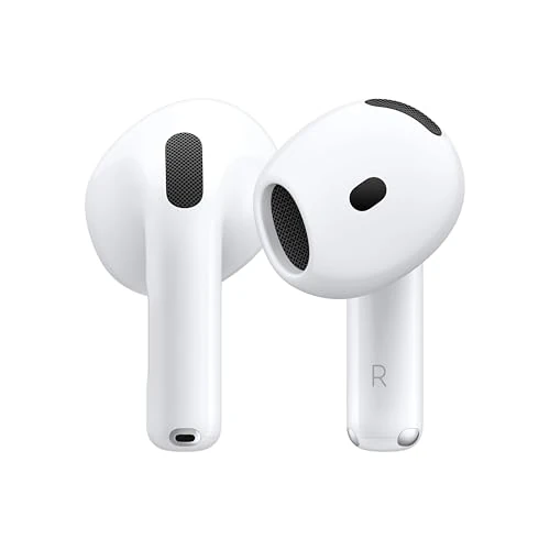 Limitiertes Angebot: Apple AirPods 4 Kabellose Kopfhörer, Bluetooth Kopfhörer, Personalisiertes 3D Audio, Schutz vor Schweiß und Wasser, USB-C Ladecase, H2 Chip, bis zu 24 Std. Wiedergabe von 149.00 EUR auf 111.00 EUR (Spare 26%)