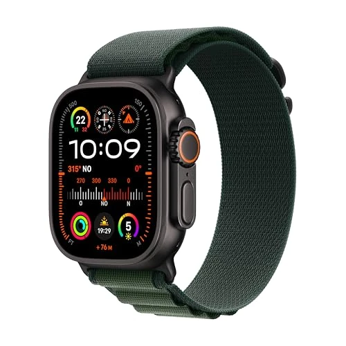 Offerta a tempo: Apple Watch Ultra 2 GPS + Cellular 49 mm Sportwatch con robusta cassa in titanio Nero — 8% da 909,00 € a 838,99 €