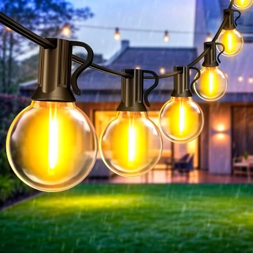 Łańcuch świetlny LED, do użytku na zewnątrz, 10 m, oświetlenie zewnętrzne, balkon, do ogrodu, na pawilon, na imprezę, taras, do użytku na zewnątrz, do użytku wewnątrz i na taras, oświetlenie ogrodowe