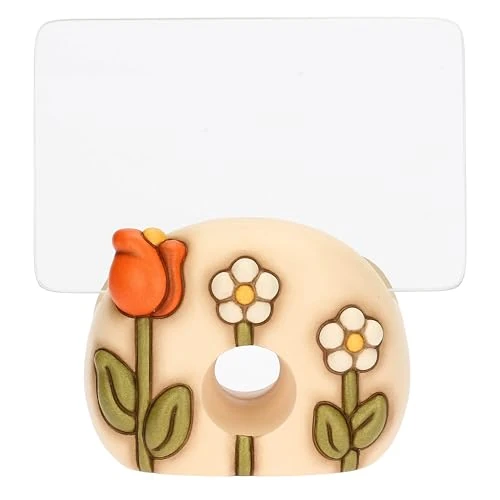 Offerta a tempo: THUN, Portafoto In Vetro e Ceramica Con Base Sagomata in Vetro e Ceramica, Collezione Happy Country, Idea Regalo per la Casa, 10,5 x 7,8 x 10 cm - 38% da 41.85 € a 25.99 €