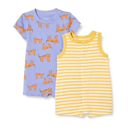 Limited offer: Amazon Essentials Unisex Baby Sleeveless and Short-Sleeved Romper Set from 6.81 EUR to 6.81 EUR (save 0%)