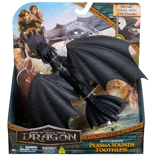 Oferta limitada: Dreamworks Dragons - Figura Dragón Desdentao de Batalla de Cómo Entrenar a tu Dragón con Sonidos de Plasma, Figura de Acción Articulada 33 cm - 6074241 - Juguetes Niños 4 Años + - Regalo Niño 4 Años + de 22.99 EUR a 22.99 EUR (ahorro 0%)