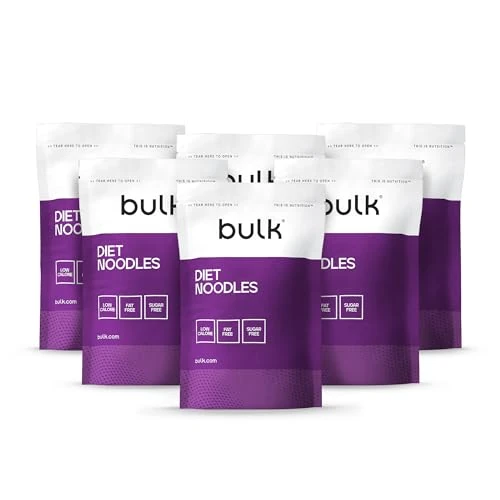 Begrenztes Angebot: Bulk Diät Nudeln, Knojac-Nudeln, Glucomannan, 200 g, Packung mit 6 Stück von 10.74 EUR auf 4.99 EUR (Rabatt 54%)