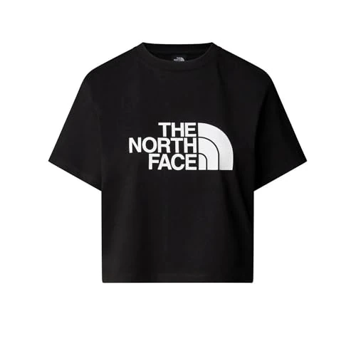 The North Face NF0A8A6HJK3 W S/S Easy Relaxed Cropped Tee T-Shirt Damen TNF Black Größe XL