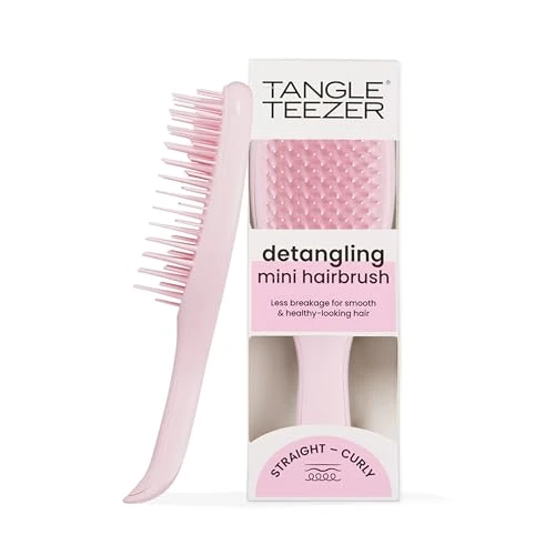 Limited offer: Tangle Teezer Ultimate Detangler Brush, Eliminates Knots & Reduces Breakage, Travel-Size Mini Hair Brush for Straight to Wavy Hair Types, Millennial Pink from 11.49 USD to 11.49 USD (save 0%)