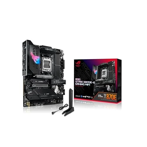 Oferta ograniczona: ASUS ROG Strix X870E-E do gier WiFi płyta główna AMD, 18 + 2 stopnie zasilania, gniazdo DDR5, pięć gniazd M.2, PCIe 5.0, procesor graficzny nowej generacji, WiFi 7, USB 20G z PD 3.0 do 30 W, Aura Sync z 2012.34 EUR na 2012.34 EUR (znizka 0%)