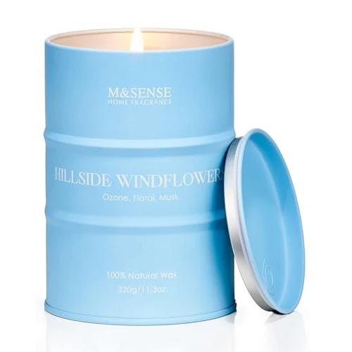 Limited offer: M&SENSE Vanilla Sandalwood Scented Candles Natural Non Toxic, Aromatherapy Candle for Stress Relief Meditation Relaxing, Housewarming Gifts for Women Men, 11.3oz 70 Hour Long Burning from 17.03 EUR to 14.99 EUR (save 12%)