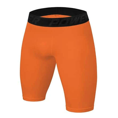 Offerta a tempo: PowerLayer Under Gear da Uomo e Bambino Compresso Base Layer Pantaloncino Termico - Arancia, 8-10 Anni - 56% da 17.99 € a 7.99 €