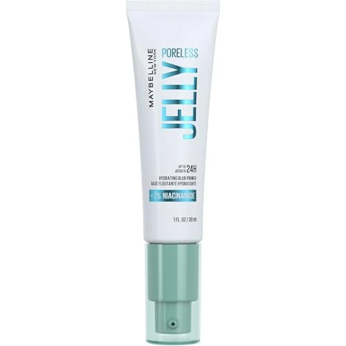 Offerta a tempo: Maybelline New York Primer Idratante, Rende la Pelle Uniforme e Idratata per 24H*, Pori Meno Visibili e Lucidità Ridotta, Non Unge la Pelle, Arricchito Con Niacinamide, Poreless Jelly Primer, 30 ml - 30% da 8.17 € a 5.73 €