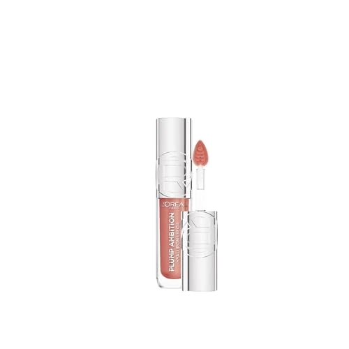 Offerta a tempo: L'Oréal Paris Lip Oil Labbra Idratate, Rimpolpate, Levigate e Nutrite, Colore Brillante, Con Acido Ialuronico e Tripeptidi, Plump Ambition, Tonalità 650 Nude Macaron, 5 ml - 26% da 13.50 € a 9.99 €