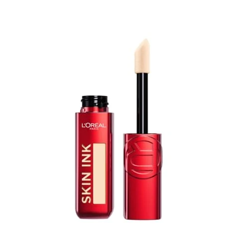 L'Oréal Paris Fondotinta Correttore 2 in 1, Copertura Semplice e Uniforme Fino a 48h, Finish Matte, Semipermanente, Texture Leggera, Infallible Skin Ink, Tonalità: Light Neutral 20, 15 ml