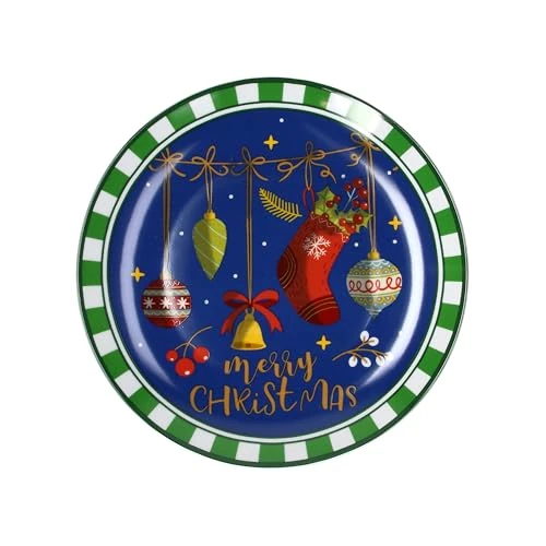 Tognana Toys Blue, plato para panettone 31 cm, porcelana, azul