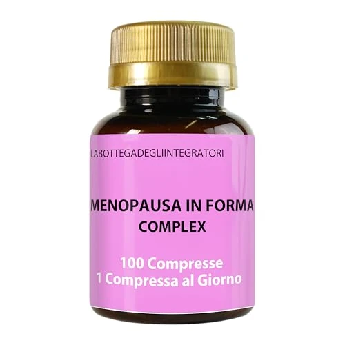 Offerta a tempo: Kudzu e Trifoglio Rosso Ricchi in Isoflavoni, con Cimicifuga, Agnocasto, Moringa, Salvia, Dioscorea, Verbena | Menopausa In Forma Complex 100 Compresse | Controllo del Peso e Rilassamento | Vampate - 22% da 24.90 € a 19.49 €