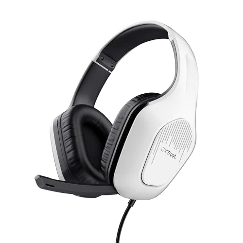 Begrenztes Angebot: Trust Gaming GXT 418W Rayne Leichtes Gaming Headset für PC Xbox PS4 PS5 Switch Mobile, 50-mm-Treiber, 2-m-Kabel, 3,5-mm-Audioanschluss, Over-Ear Kopfhörer mit Kabel, Weiß von 19.99 EUR auf 15.99 EUR (Rabatt 20%)