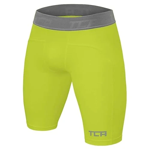 Offerta a tempo: TCA PRO Performance Compression Pantaloncini da Uomo Base Layer Termico - Verde Acceso, M - 50% da 19.99 € a 9.99 €