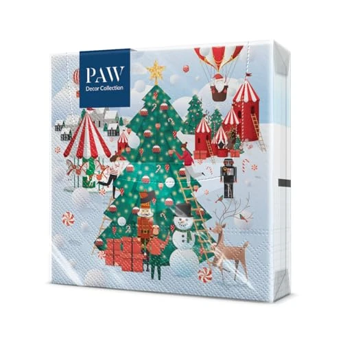 Oferta limitada: PAW Servilletas 33 x 33 cm, 20 uds - Ambiente Navideño de 4.95 € a 4.95 € (ahorro 0.00%)