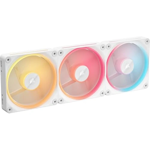 Offerta a tempo: CORSAIR iCUE LINK LX120-R RGB 120mm Ventole PWM Invertite – Kit Tripla Ventola – Basso Rumore, CORSAIR Cuscinetto Magnetico a Cupola, Doppio Anello Luminoso, Viti QuikTurn™, Modalità Zero RPM – Bianco - 0.00% da 110.69 € a 110.69 €