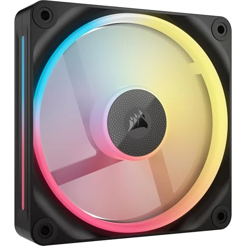 Oferta limitada: CORSAIR iCUE Link LX120-R RGB 120mm Ventilador Inverso PWM – Ventilador Único – Bajo Nivel de Ruido, Cojinete de Cúpula Magnética, Lazos de Luz Duales, Tornillos QuikTurn™, Cero RPM – Negro de 39.90 EUR a 39.90 EUR (ahorro 0%)