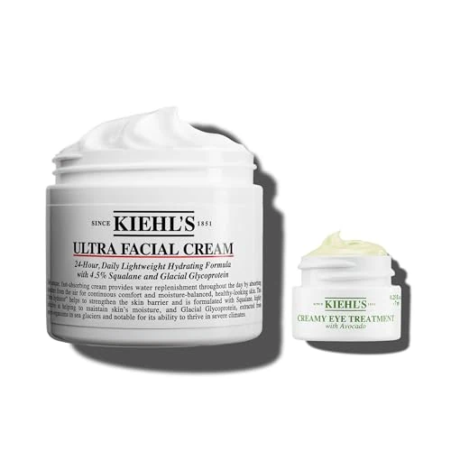 Offre limitée : Kiehl's, Duo Crème Visage Hydratante Ultra Facial 50 ml + Mini Avocado Eye Cream, Nourrissante & Légère, Avec Squalane & Glycérine, Hydratation Intense pour une Peau Plus Douce et Lisse, 50ml et 7ml de 35.00 € à 35.00 € (0.00% de remise)