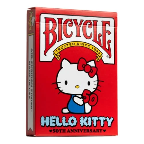 Tijdelijke aanbieding: Bicycle Hello Kitty speelkaarten deck voor verzamelaars en fans van Hello Kitty van 11.99 € naar 7.75 € (35% korting)