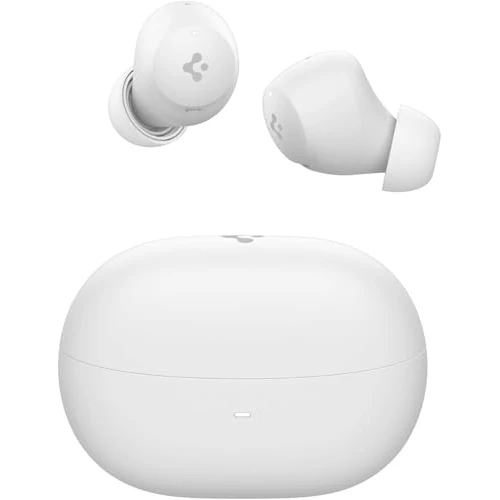 Offerta a tempo: Spigen Audio Cuffie Bluetooth SA-TW P10, Auricolari Bluetooth 5.2 Wireless con Fino a 30 ore di Autonomia, Resistenza acqua IPX4, Cuffie Gaming Wireless USB-C 4 modalità Cancellazione Rumore - Bianco - 43% da 17.99 € a 10.20 €