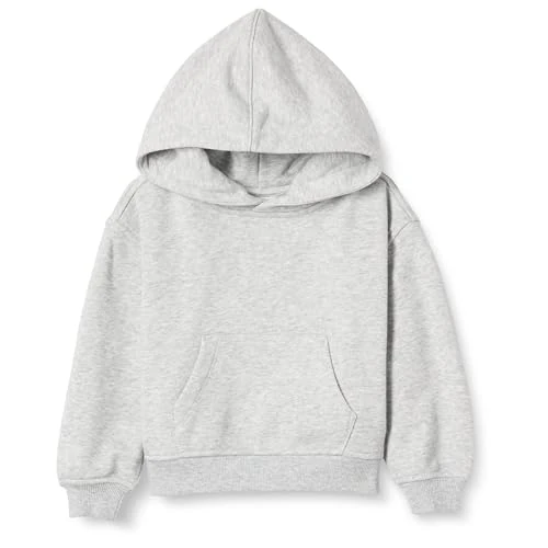 Offerta a tempo: Amazon Essentials Felpa con Cappuccio Oversize Unisex Bambini e Ragazzi, Grigio Chiaro Puntinato, 4 Anni — 35% da 18,20 € a 11,89 €