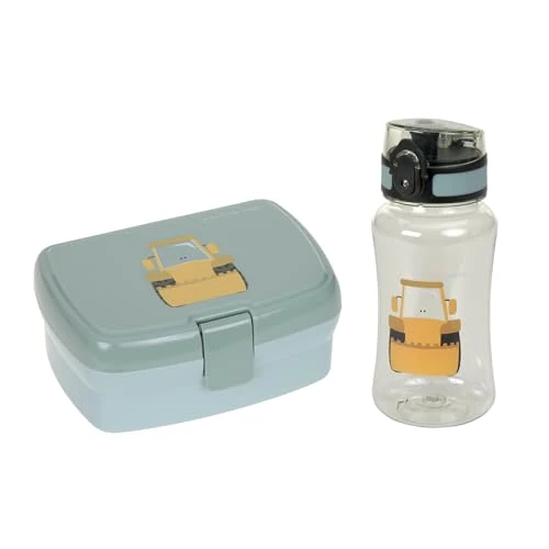 Tijdelijke aanbieding: Lässig Lunch- en flessenset, lunchset met mand en fles (460 ml) / lunchset Tiny Drivers Excavator van 19.07 € naar 19.07 € (0.00% korting)