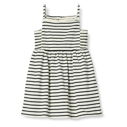 Offerta a tempo: Amazon Essentials Vestito Midi da Bambina, in Cotone, con Spalline, Nero Ecrù a Righe francesi, 2T - 0.00% da 12.93 € a 12.93 €