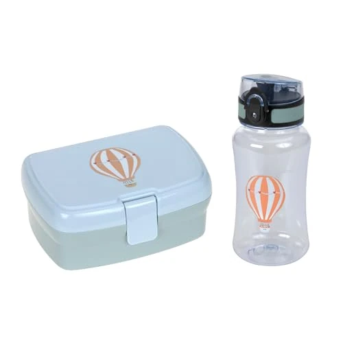 Offerta a tempo: LÄSSIG Set di pranzo e biberon - Set da pranzo con cestino e biberon (460 ml)/Tiny Drivers Balloon - 0.00% da 18.96 € a 18.96 €