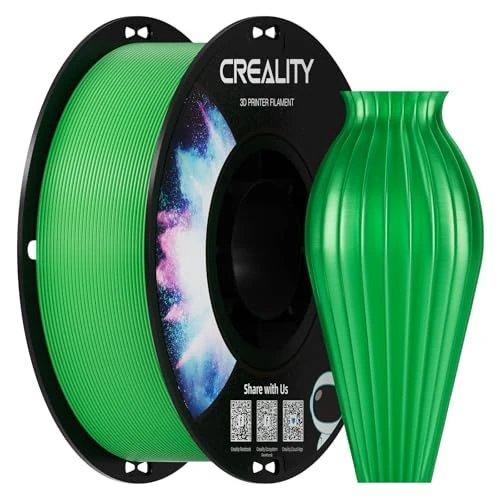 Offerta a tempo: Creality Filamento PETG 1.75mm, Eccellente Flessibilità e Durata, Precisione Dimensionale +/- 0.03mm, 1kg (2,2 libbre) per Stampanti 3D, PETG Verde - 21% da 20.11 € a 15.91 €