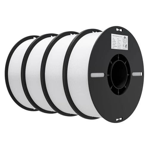 Offre limitee: Creality Ender-PLA Filament Value Pack Blanc 4KG Bobine Filament PLA 1.75mm Résistant pour Imprimante 3D, Neatly Wound Impression Fluide, Non Colmatage et Déformation de 69.99 EUR a 62.99 EUR (economie 10%)