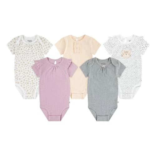 Offerta a tempo: Huggies 5-Pack Elevated Bodysuit, Bimba 0-24, Rosa Cameo, 6 mesi - 0.00% da 26.00 € a 26.00 €