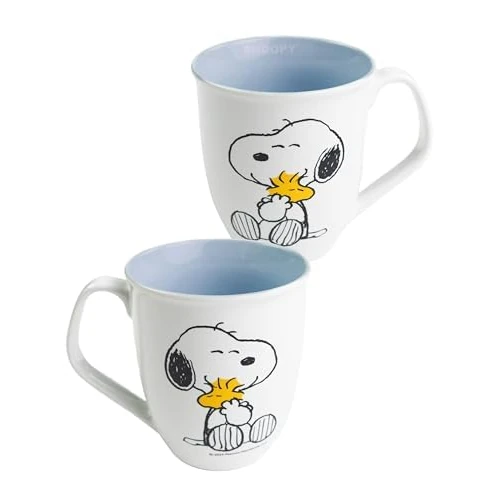 Oferta limitada: United Labels The Peanuts Taza Snoopy 280 ml, azul y blanco, taza de café de cerámica de 16.95 EUR a 12.95 EUR (ahorro 24%)