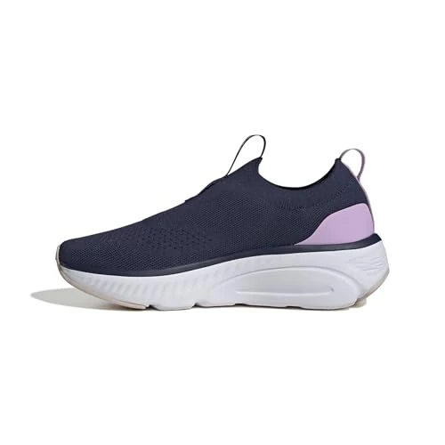 adidas Women's Cloudfoam Go Sock Shoes, Dark Blue/FTWR White/Bliss Lilac, 7.5 UK