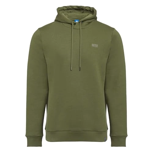 Inter Unisex Everyday Unisex Adult Hoodie, Official Product, Exclusive Back to Stadium Collection, 100% Cotton, Suitable for All Nerazzurri Fans Dark Green