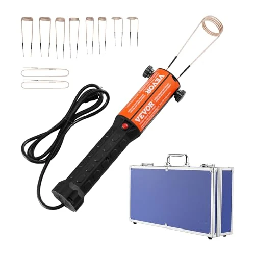 Offerta a tempo: VEVOR Set Riscaldatore a Induzione Magnetica, 1000W, Riscaldatore a Induzione con 10 Bobine a Induzione, Dispositivo di Rimozione Bulloni, Riscaldatore a Induzione per Rimozione Bulloni Dadi - 10% da 201.90 € a 180.90 €