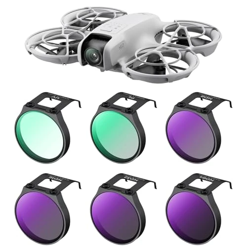 Offerta a tempo: K&F CONCEPT 6 Pezzi Kit di Filtri per DJI Neo, Protezione Ultravioletti+Polarizzatore Circolare+Densità Neutra, Filtro UV CPL ND8 ND16 ND32 ND64, Vetro Ottico HD Multistrato, Drone Lens Accessori - 0.00% da 43.99 € a 43.99 €