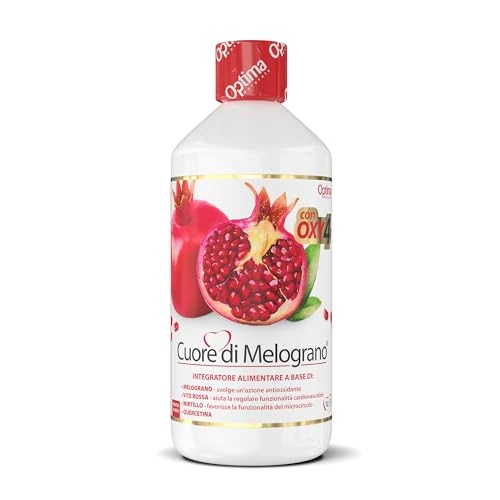 Offerta a tempo: Cuore di Melograno con Oxy4, 1000 ml con succo di melograno e OXY4, antiossidante, benessere cardiovascolare - 36% da 34.90 € a 22.43 €